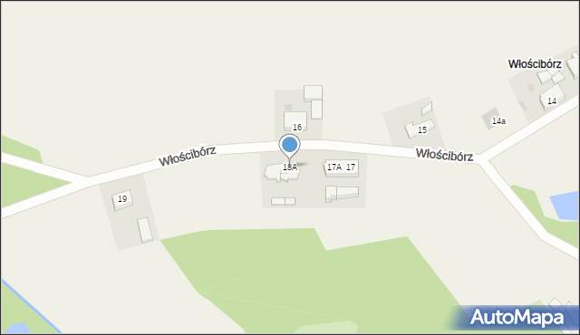 Włościbórz, Włościbórz, 18A, mapa Włościbórz