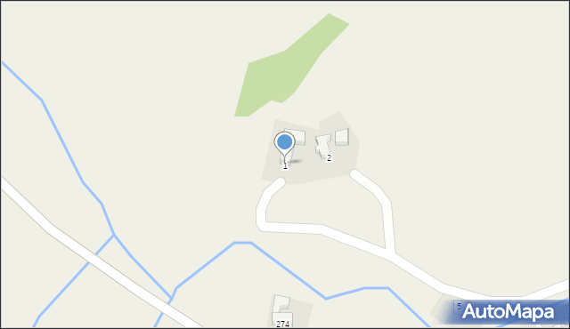 Włosień, Włosień, 1, mapa Włosień