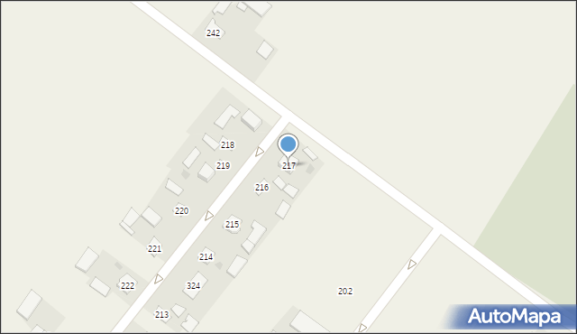 Włostów, Włostów, 217, mapa Włostów