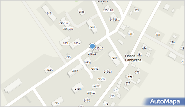 Włostów, Włostów, 245/15, mapa Włostów