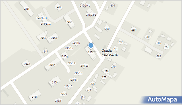 Włostów, Włostów, 245f, mapa Włostów