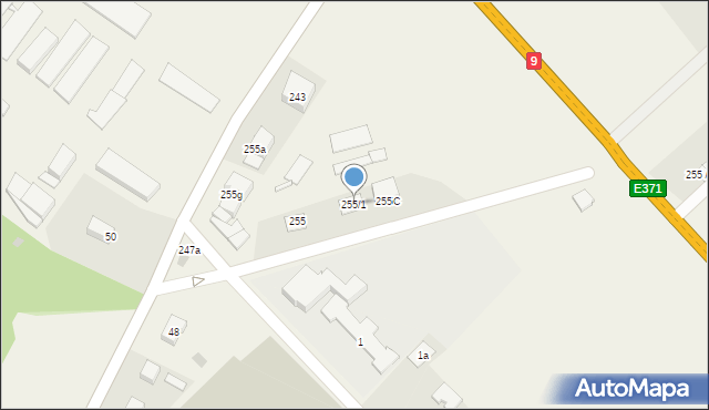 Włostów, Włostów, 255/1, mapa Włostów