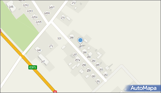 Włostów, Włostów, 267, mapa Włostów