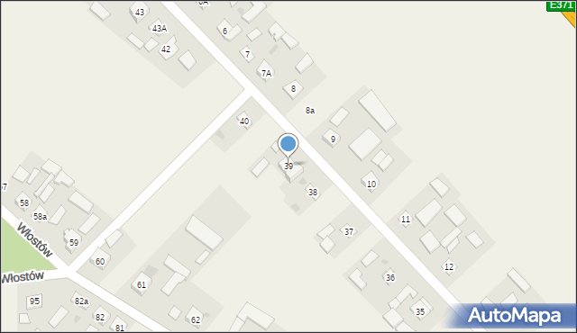 Włostów, Włostów, 39, mapa Włostów