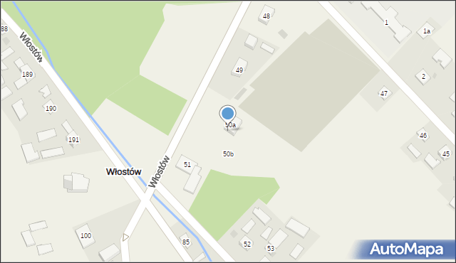 Włostów, Włostów, 50c, mapa Włostów