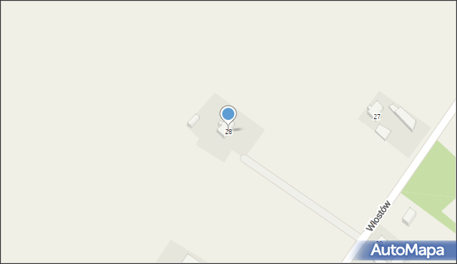 Włostów, Włostów, 28, mapa Włostów