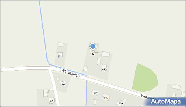 Włostowice, Włostowice, 32, mapa Włostowice