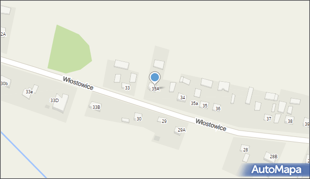 Włostowice, Włostowice, 33A, mapa Włostowice