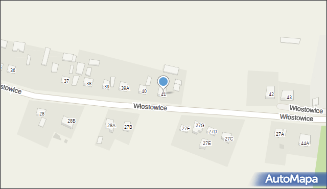 Włostowice, Włostowice, 41, mapa Włostowice