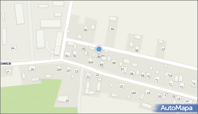 Włostowice, Włostowice, 64, mapa Włostowice