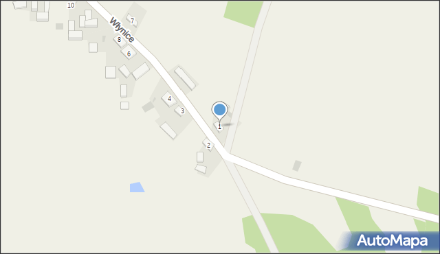 Włynice, Włynice, 1, mapa Włynice