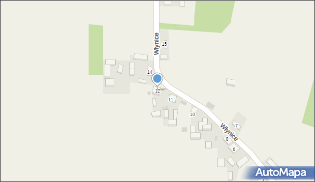 Włynice, Włynice, 12, mapa Włynice