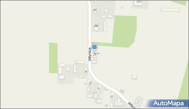 Włynice, Włynice, 15, mapa Włynice