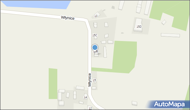 Włynice, Włynice, 15a, mapa Włynice