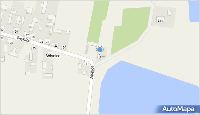 Włynice, Włynice, 18, mapa Włynice