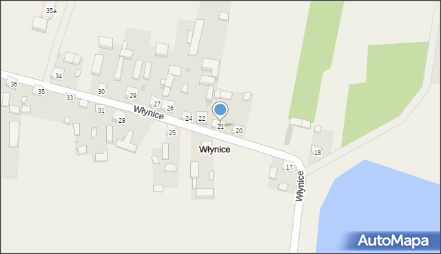 Włynice, Włynice, 21, mapa Włynice