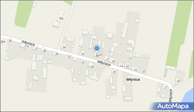 Włynice, Włynice, 29, mapa Włynice