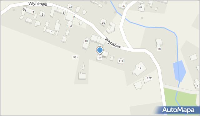 Włynkowo, Włynkowo, 11, mapa Włynkowo