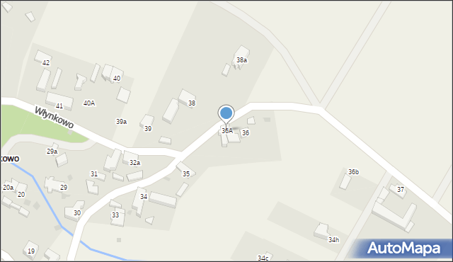 Włynkowo, Włynkowo, 36A, mapa Włynkowo