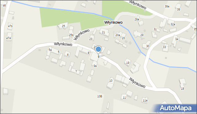 Włynkowo, Włynkowo, 9, mapa Włynkowo