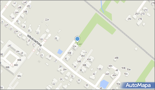 Wrocław, Włościańska, 32B, mapa Wrocławia