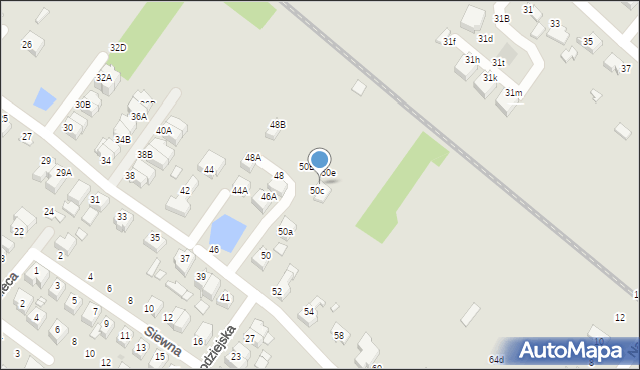 Wrocław, Włościańska, 50d, mapa Wrocławia