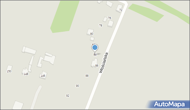 Wyszków, Włościańska, 84, mapa Wyszków