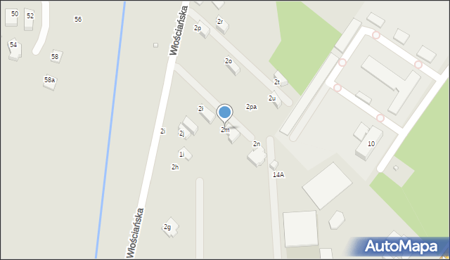 Zamość, Włościańska, 2m, mapa Zamościa