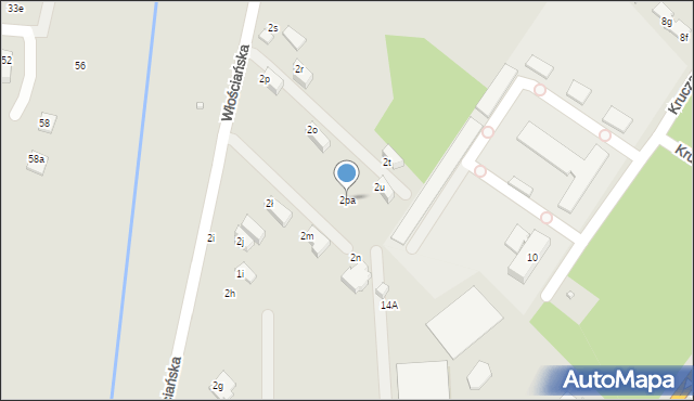 Zamość, Włościańska, 2pc, mapa Zamościa