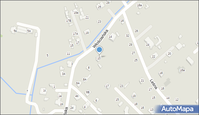 Zamość, Włościańska, 8b, mapa Zamościa