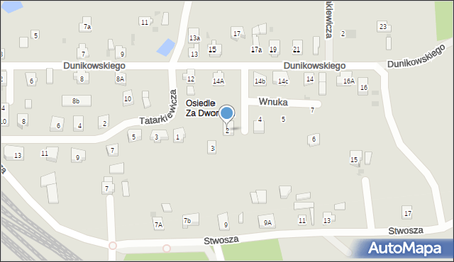 Kościerzyna, Wnuka Mariana, 2, mapa Kościerzyna