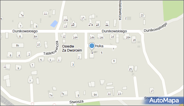 Kościerzyna, Wnuka Mariana, 4, mapa Kościerzyna