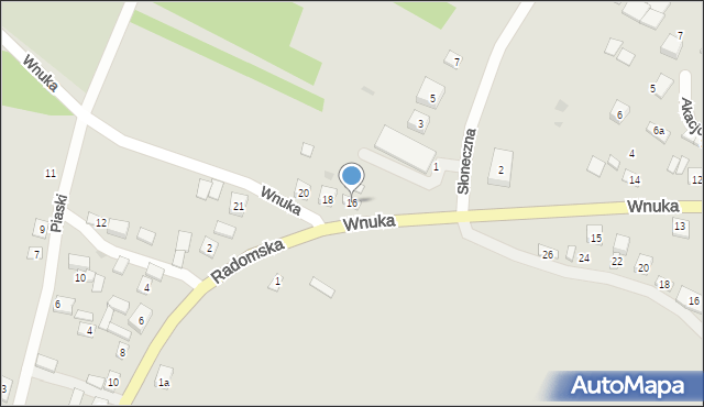 Solec nad Wisłą, Wnuka Jana, 16, mapa Solec nad Wisłą