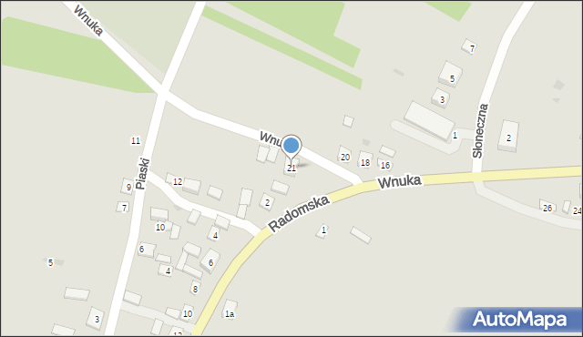 Solec nad Wisłą, Wnuka Jana, 21, mapa Solec nad Wisłą