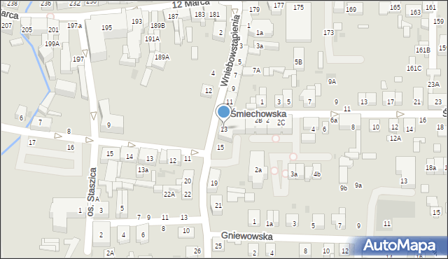 Wejherowo, Wniebowstąpienia, 13, mapa Wejherowo