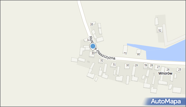 Wnorów, Wnorów, 33, mapa Wnorów