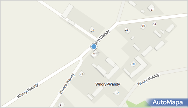 Wnory-Wandy, Wnory-Wandy, 21, mapa Wnory-Wandy