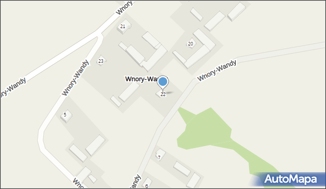 Wnory-Wandy, Wnory-Wandy, 22, mapa Wnory-Wandy