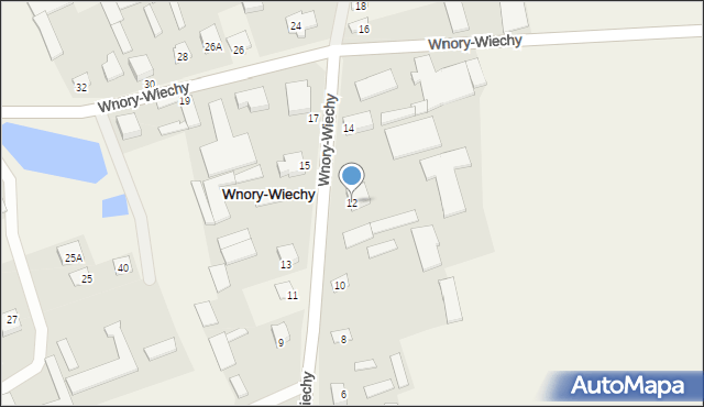 Wnory-Wiechy, Wnory-Wiechy, 12, mapa Wnory-Wiechy