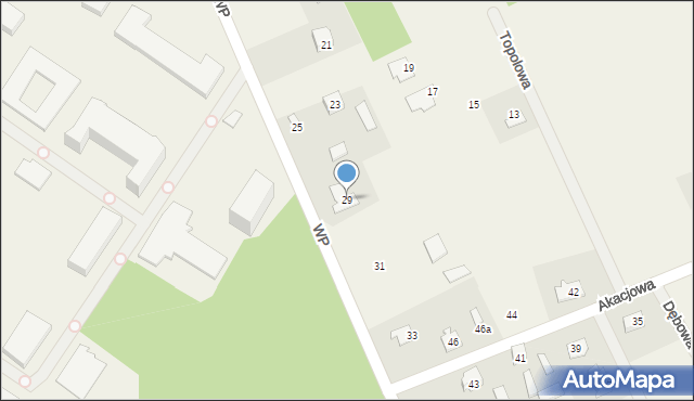 Anielew, Wojska Polskiego, 29, mapa Anielew