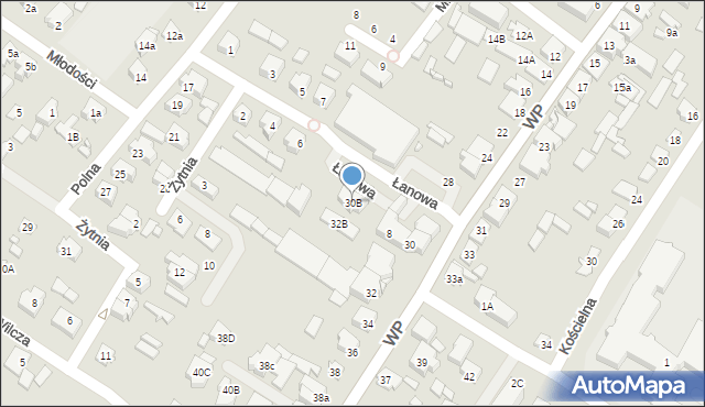 Augustów, Wojska Polskiego, 30B, mapa Augustów