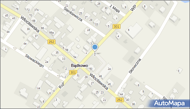 Bądkowo, Wojska Polskiego, 2, mapa Bądkowo