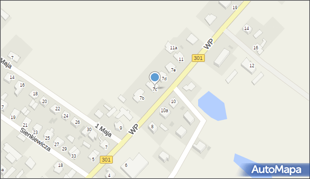 Bądkowo, Wojska Polskiego, 7c, mapa Bądkowo