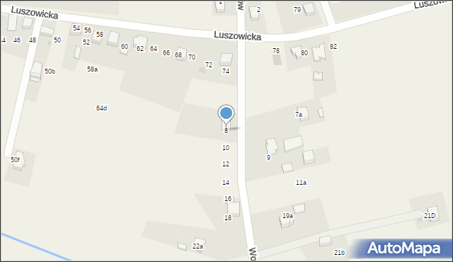 Balin, Wodna, 8, mapa Balin