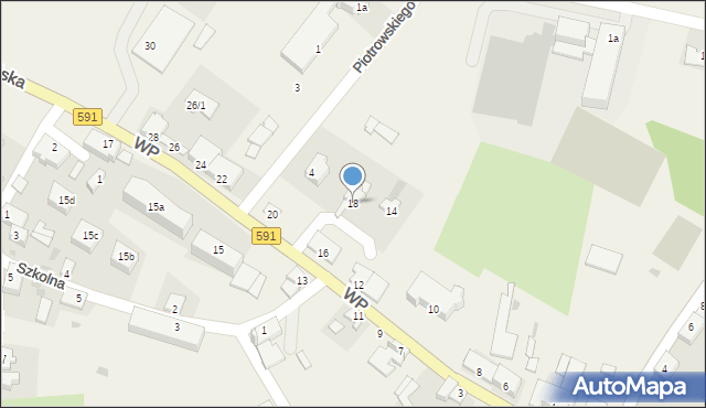 Barciany, Wojska Polskiego, 18, mapa Barciany