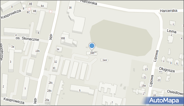 Barczewo, Wojska Polskiego, 34b, mapa Barczewo