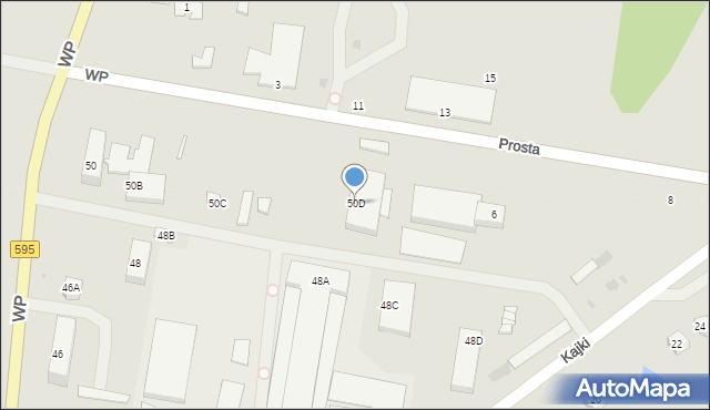 Barczewo, Wojska Polskiego, 50D, mapa Barczewo