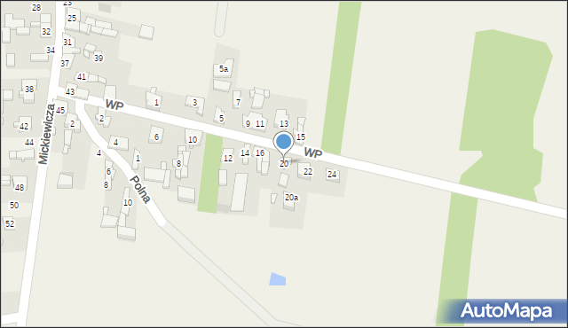 Barczkowice, Wojska Polskiego, 20, mapa Barczkowice