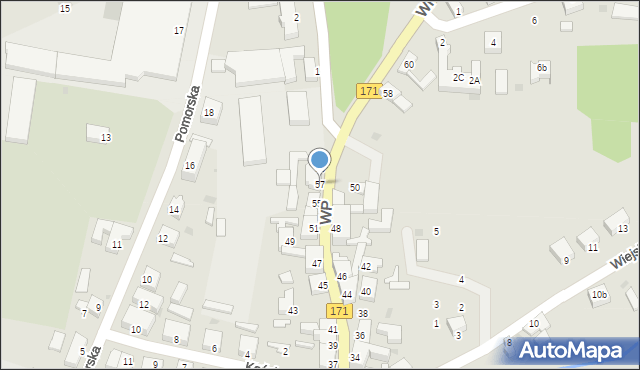 Barwice, Wojska Polskiego, 57, mapa Barwice