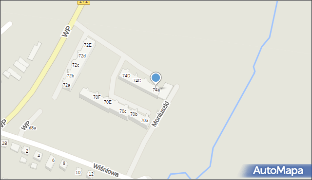 Barwice, Wojska Polskiego, 74a, mapa Barwice